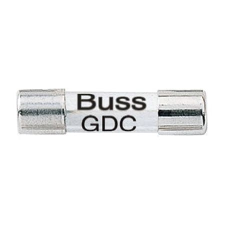 Eaton Bussmann Glass Fuse, GDC Series, Time-Delay, 5A, 250V AC, 50A at 250V AC BP/GDC-5A